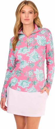 Cabana Life 1/4 Zip Upf 50+ Sport Top In Cote DAzur