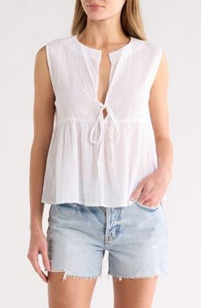 Elan Sleeveless Flyaway Cover-Up Top in White at Nordstrom Rack, Size X-Small