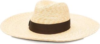 Borsalino Hats, female, Beige, Size: M Wide Brim Hat