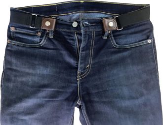 Valerio 1966 Mens Womens Unisex Buckle-Free Hassle-Free Bulge-Free Breathe Easy Genuine Brown Leather Belt (105 cm/ 40 Inches)