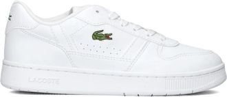 Lacoste Retro Sneakers T-Clip Wit Leer - Heren - Sneakers - Wit - 37 EU - Leer - Schoenen