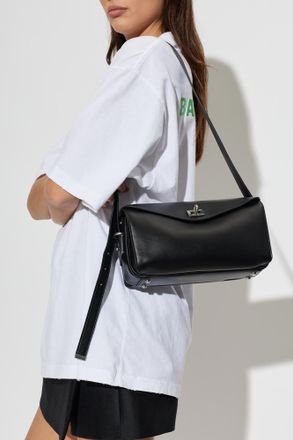 Balenciaga Le 7 Medium Shoulder Bag, Womens, Black