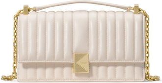 Kate Spade New York mini deco quilted leather convertible crossbody bag in Cashew Milk at Nordstrom