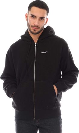 Levi's Heren Headline Logo Full Zip Relaxed Fit Hoodie (Marine)