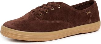 Keds Womens Champion Luxe Lace-up Sneaker, Chocolate Luxe Suede, 6 UK