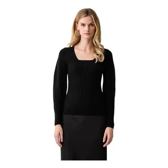 Liu Jo Trui met ronde hals - Dames - Truien - Zwart - Maat: L Viscose