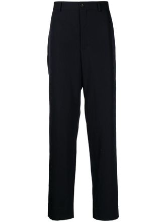 Comme Des Gar&ccedil;ons straight-leg wool trousers - Blue