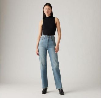 Levi's Ribcage Full Length Jeans - Womens - 24X32 - Blue