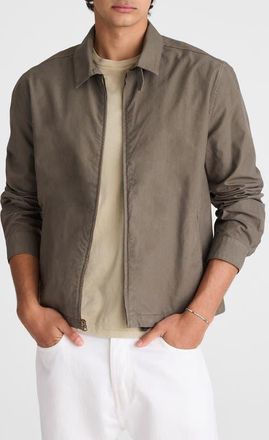 Madewell Full Zip Cotton Twill Jacket in Capers at Nordstrom, Size Xx-Large