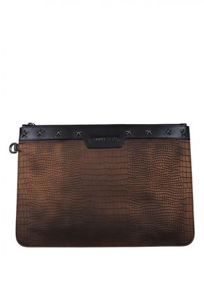 Jimmy Choo London Derek Clutch Bruin