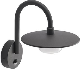 Lucande Lámpara de pared exterior de Aluminio Negro