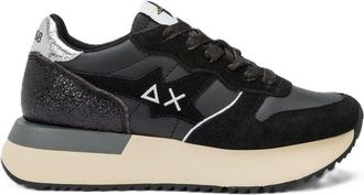 Sun 68 Womens Shoes Art Z45222, Black/White, 4 UK