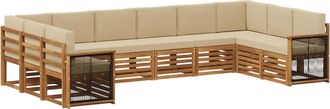 vidaXL Conjunto De Sof&aacute;s De Exterior 7 Uds. Natural Vidaxl