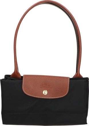 Longchamp Black Nylon Tote Bag (Pre-Owned)