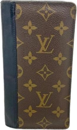 Louis Vuitton Pre-owned Long wallet (bi-fold) - Heren - Vintage Accessoires - Bruin - ONE Size - Vintage