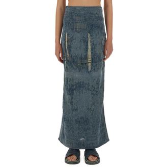 Diesel Denim Skirts, female, Blue, Size: S De-Megan FSG Skirt