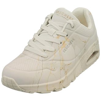 Skechers Uno Marbel Marvel Womens Fashion Trainers in Off White - 5 UK