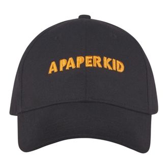 A Paper Kid Geborduurde Baseballpet - Heren - Petten - Zwart - ONE Size - Polyester - Accessoires