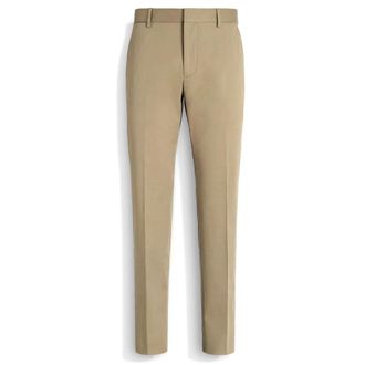 Ermenegildo Zegna Suit Trousers, male, Beige, Size: 2XL Long Formal Trouser