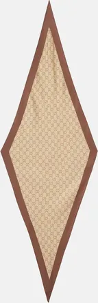 Gucci GG printed silk twill scarf