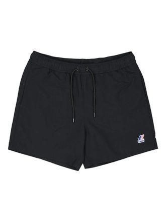 K-Way embroidered-logo swim shorts - men - Polyester - M - Black