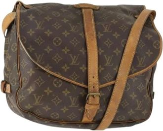 Louis Vuitton Pre-owned Cross Body Bags, female, Brown, Size: ONE SIZE Pre-owned Vintage Canvas Cross Body Bag