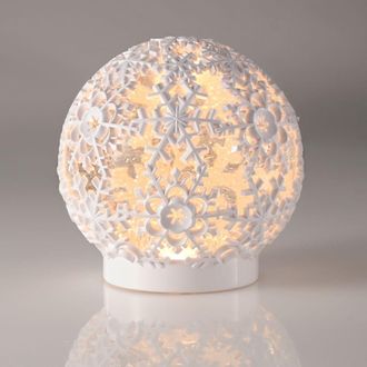 At Home w/ Jorge 6.5 Winter Scene LED Spinning Water Snow Globe