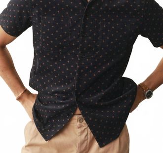 Taylor Stitch Conrad Shirt In Navy Pigeon