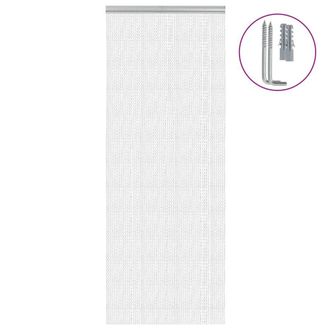 Berkfield Home Chain Door Fly Screen 80x201 cm Aluminium in Silver