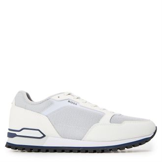HUGO BOSS Mens Parkour L Runn Methn 10277965 Low Top Trainers in Natural - Size UK 8