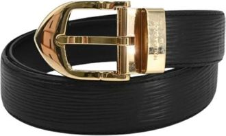 Louis Vuitton Pre-owned Belts, male, Black, Size: ONE SIZE Pre-owned Vintage Epi Standard Belt