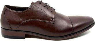 Uncut Perkins Derby Shoe in Chocolate Textured Pu at Nordstrom, Size 10