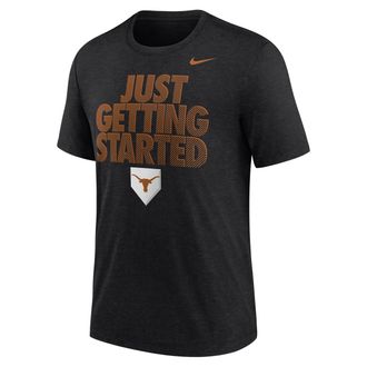 Nike Mens College (Texas Longhorns) Short-Sleeve Baseball T-Shirt in Black | M21372P966TXUN-BLK