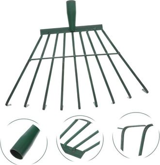 OEM Rastrillo De Jardiner&iacute;a Manual, Rastrillo De Hojas De Hierro Verde