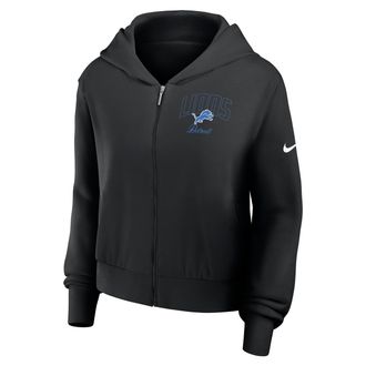 Nike Detroit Lions Primetime Nike Womens NFL Full-Zip Hoodie in Black | 035D00A9J-VM3