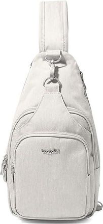 Baggallini Central Park Sling Backpack Womens Bags Vanilla Heritage, Nylon