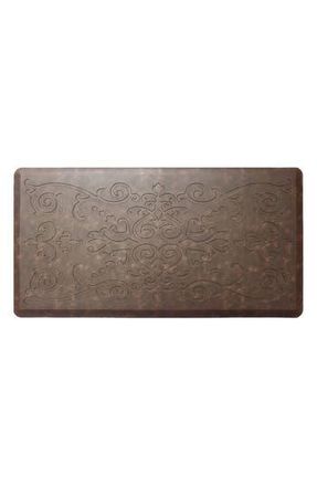 J&V Textiles Anti-Fatigue Embossed Floor Mat in Coffee at Nordstrom Rack