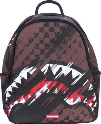 Sprayground Smeared Grunge Savage Rugzak - Dames - Rugzakken - Bruin - ONE Size - Polyester - Tassen