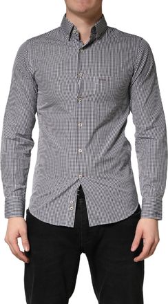 Paul & Shark Gray Cotton Long Sleeves Button Down Dress Mens Shirt
