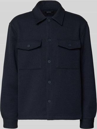 Mc Neal Hemdjacke mit Knopfleiste in Dunkelblau, Gr&ouml;&szlig;e XXL