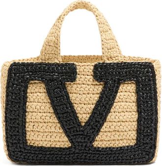 Valentino Garavani Viva Superstar Crochet Small Tote Bag