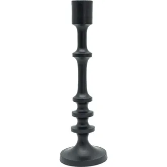 Foreside Home And Garden Alexander Taper Candle Holder in Black at Nordstrom