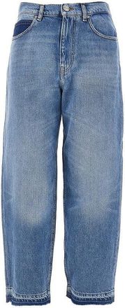 Pinko Balloon Fit jeans with frayed hem Woman 27
