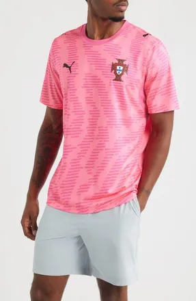 Puma x Portugal x Salehe Bembury Goalkeeper Jersey in Sun Struck/Fluro Pink at Nordstrom, Size Xx-Large