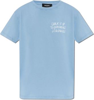 Dsquared2 T-Shirts, female, Blue, Size: 2XS T-shirt with print