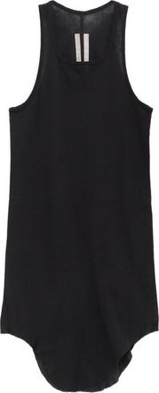 Rick Owens Black Round Neck Tank Top