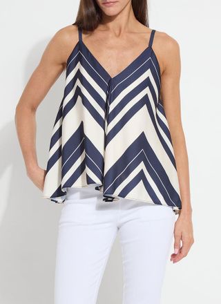 Lyss&eacute; Irene Scarf Printed Top