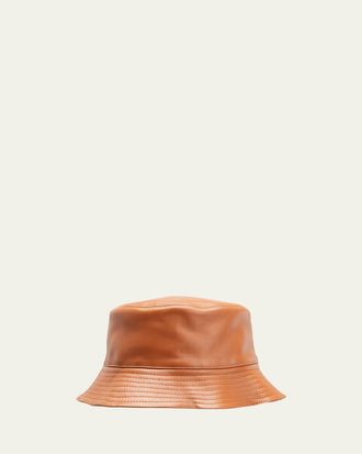 Loewe Fisherman Zip Leather Bucket Hat