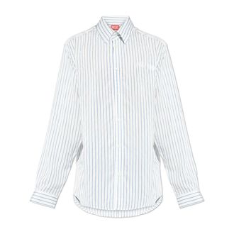 Diesel S-Simply-Agcl Shirt - Heren - Zakelijke Overhemden - Wit - 2XL - Leer - Overhemden