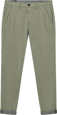 Mason's Slim Chino Broeken - Heren - Chinos - Groen - L - Katoen - Broeken